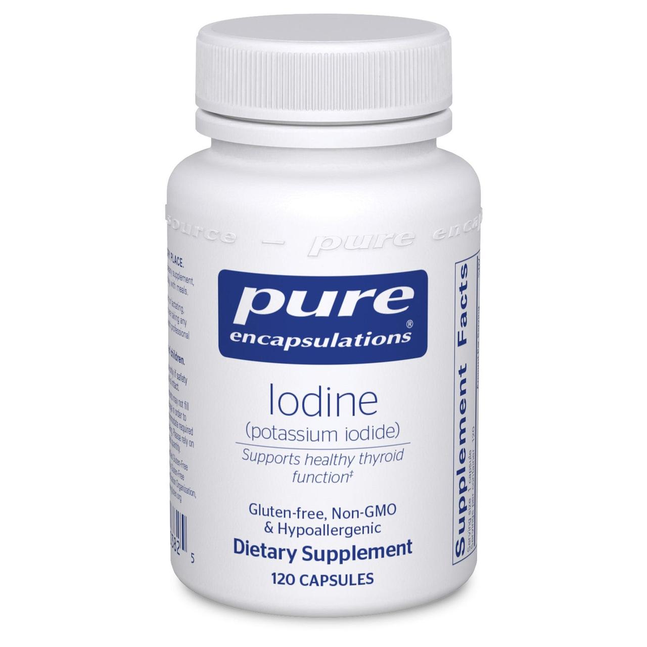 Йод Pure Encapsulations (Iodine) 120 капсул BX675