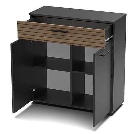 Комод Berno 2 Accord, колір антрацит/антрацит, табліла, фото 1