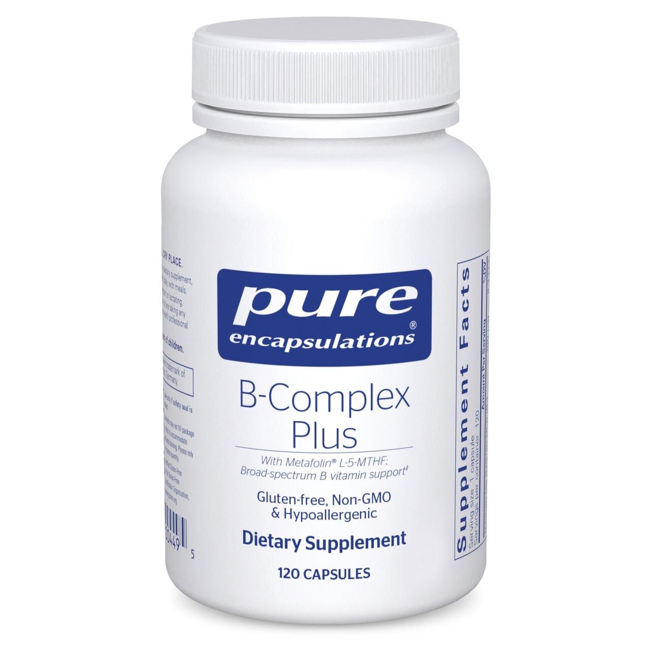 Комплекс вітамінів В Pure Encapsulations (B-Complex Plus) 120 капсул BX801