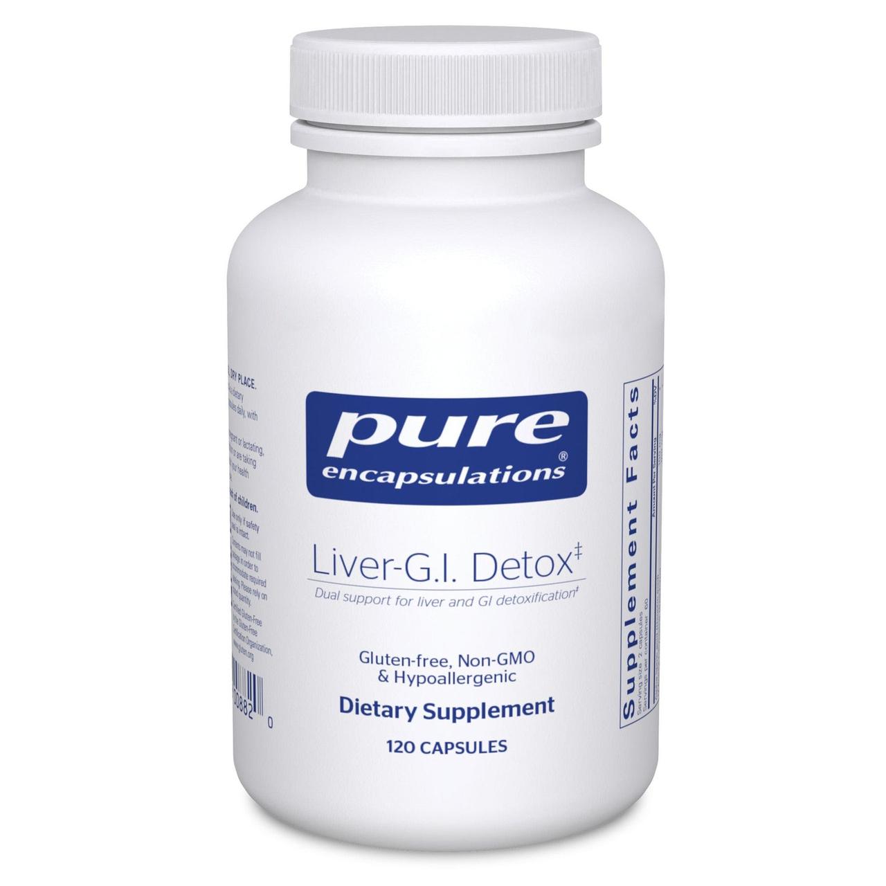 Вітаміни для печінки Pure Encapsulations (Liver-G.I. Detox) 120 капсул BX175