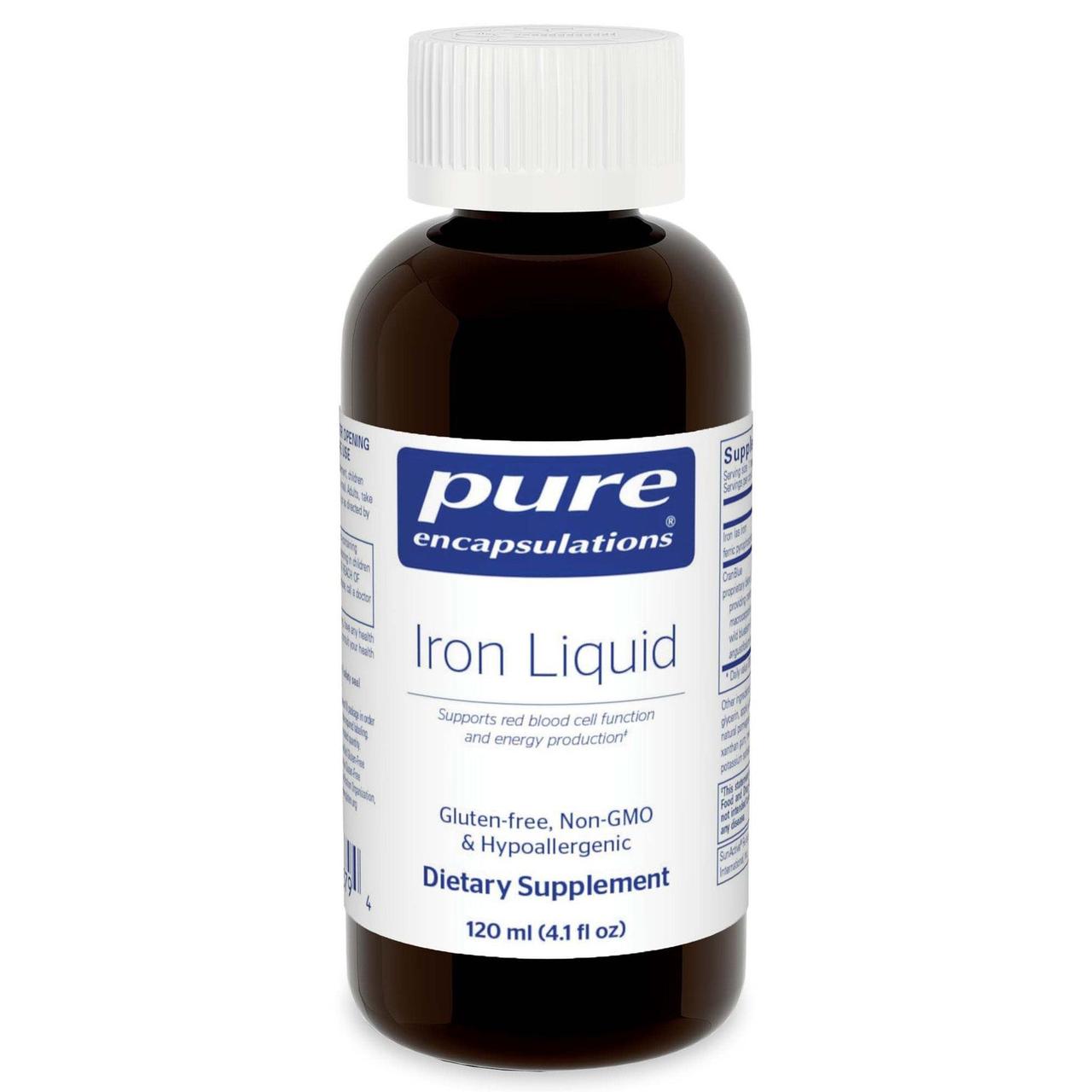 Залізо Pure Encapsulations (Iron Liquid) 120 мл BX938