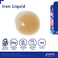 Залізо Pure Encapsulations (Iron Liquid) 120 мл BX938, фото 4