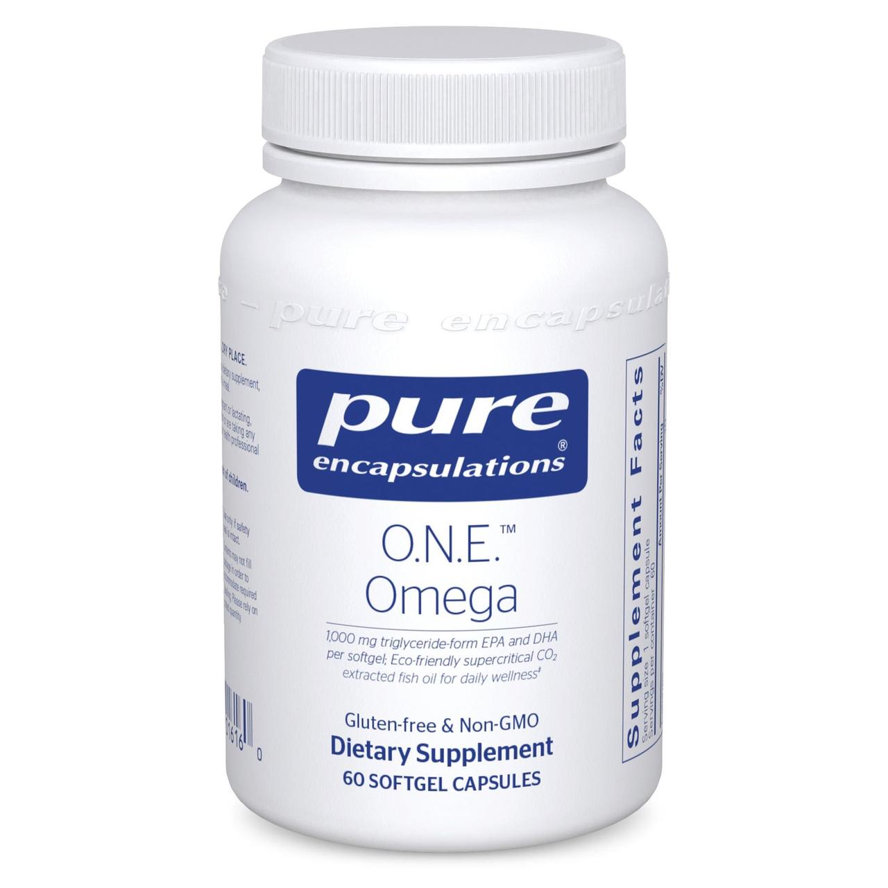 Омега-3 жирні кислоти Pure Encapsulations (O.N.E. Omega) 60 капсул BX783