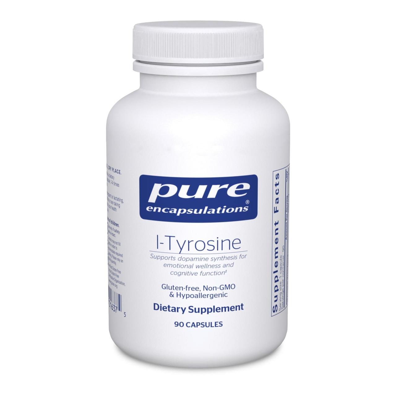 Тирозин Pure Encapsulations (L-Tyrosine) 90 капсул BX832