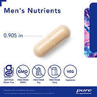 Мультивітаміни та мінерали для чоловіків 40+ комплекс Pure Encapsulations (Men's Nutrients) 180 капсул BX139, фото 4