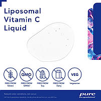 Ліпосомальний вітамін C Pure Encapsulations (Liposomal Vitamin C) 120 мл BX375, фото 4