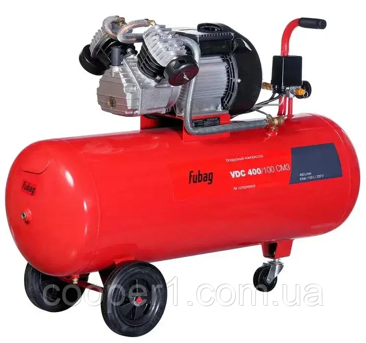 Компресор повітряний FUBAG VDС (100 л / 8 бар / 2.5 кВт / 400 л/хв ) прямий