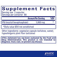 Інозитол гексафосфат Pure Encapsulations (IP6 Inositol Hexaphosphate) 180 капсул BX066, фото 3