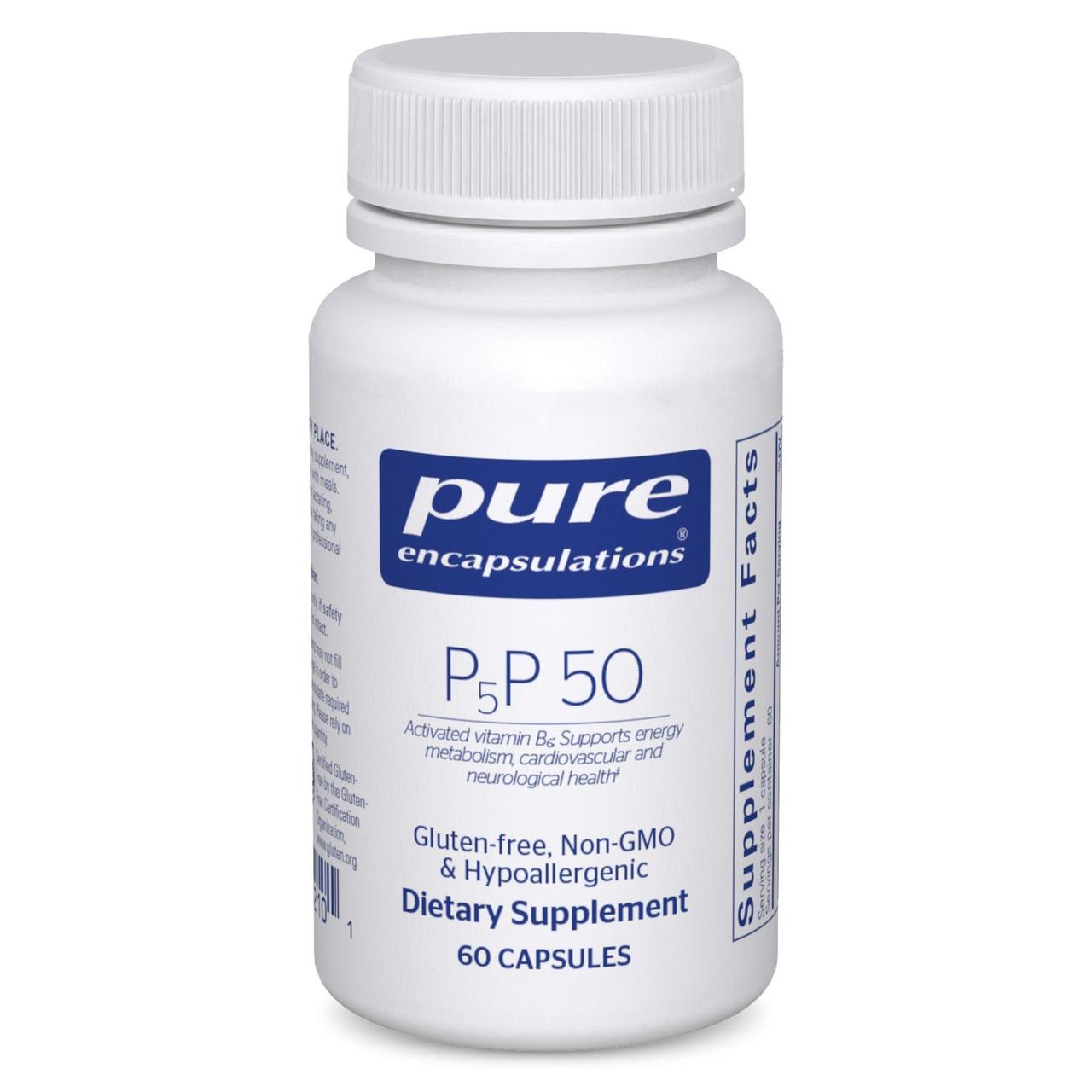 Вітамін B6 Pure Encapsulations (Vitamin B6) 60 капсул BX133