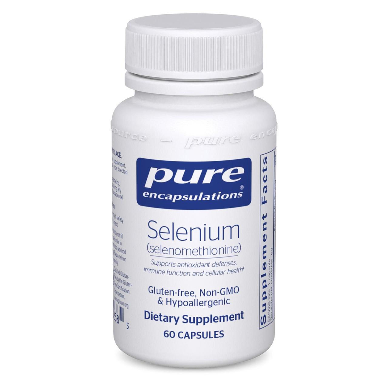 Селен Pure Encapsulations (Selenium) 60 капсул BX399