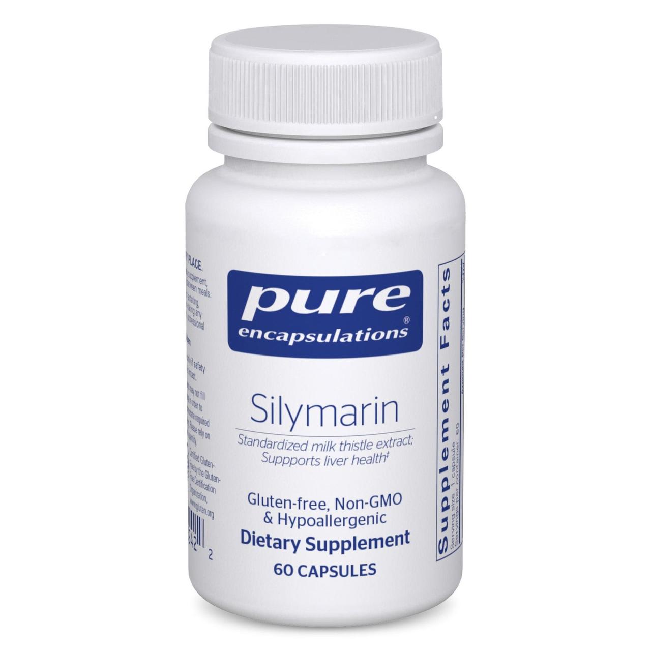 Силімарин (екстракт молочного чортополоха) Silymarilk Thistle Extract) Pure Encapsulations 60 капсул BX775