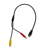 Перехідник 4 Pin Папа-AV Мама-Живлення Папа