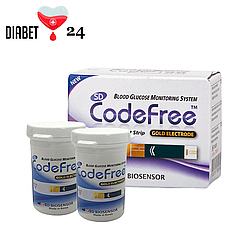 Тест-смужки SD CodeFree 50 шт. у 2 флаконі по 25 шт. в пакованні