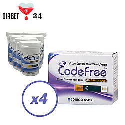 Тест-смужки SD CodeFree 200 шт. у 8 флаконах по 25 шт. у пакованні