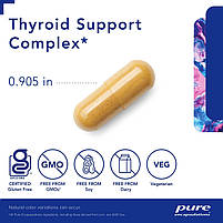 Комплекс підтримки щитоподібної залози Pure Encapsulations (Thyroid Support Complex) 120 капсул BX101, фото 4