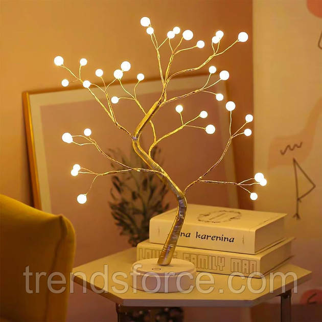 Декоративне дерево світильник Bonsai led tree light гірляндою 209138