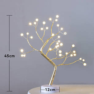 Декоративне дерево світильник Bonsai led tree light гірляндою 209138, фото 3