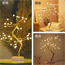 Декоративне дерево світильник Bonsai led tree light гірляндою 209138, фото 4