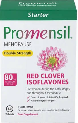 Променсил при менопаузі PharmaCare Promensil Menopause Double Strength 80 mg 60 таб, фото 1
