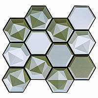 Декоративна ПВХ плитка самоклейка для дому та офісу вологостійке покриття з імітацією натуральних матері KU-22