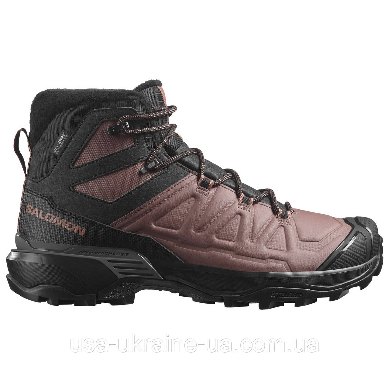 Жіночі тактичні черевики Salomon X ULTRA SNOWPILOT WATERPROOF колір Black/Peppercorn/Cognac, фото 1