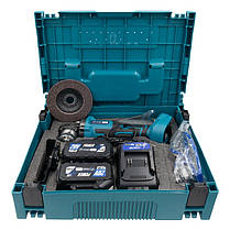 Акумуляторна кутова шліфувальна машина PROFI-TEC PGA202BL POWERLine (2×PT2040MP (4.0 Аг), зарядний пристрій), фото 5