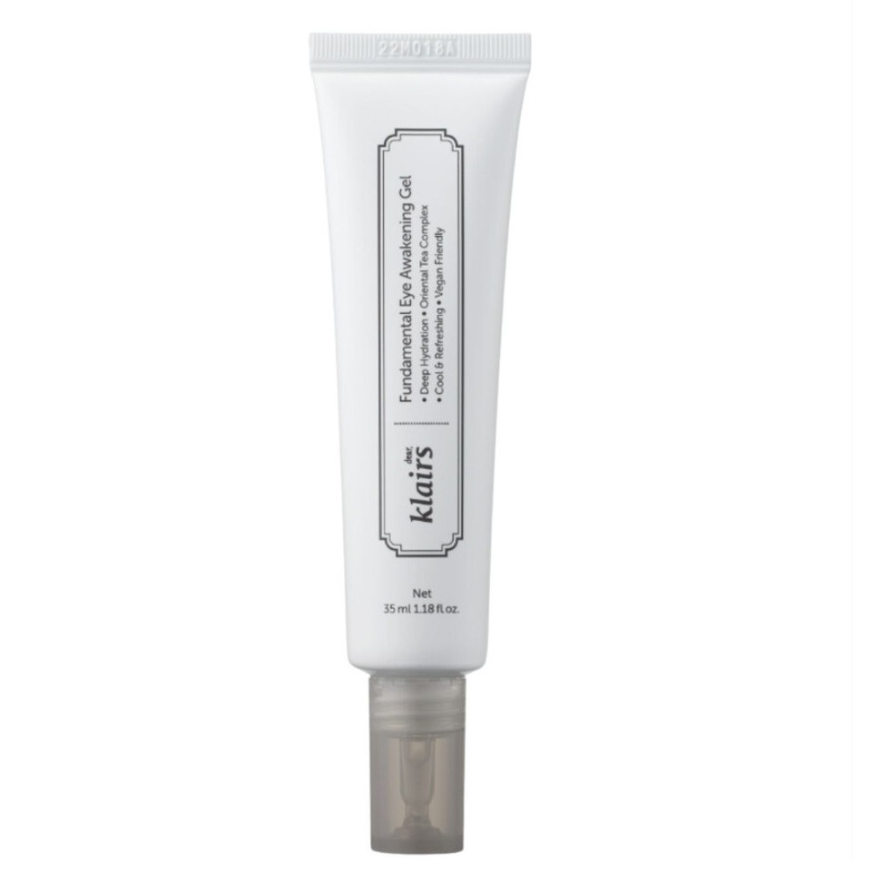 Протинабряковий гель навколо очей з кофеїном та пептидами Klairs Fundamental Eye Awakening Gel 35 мл, фото 1