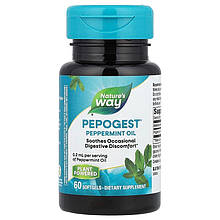Олія перцевої м'яти Nature's Way "Pepogets Peppermint Oil" 0.2 мг (60 капсул)