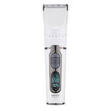 Машинка для стрижки акумуляторна з насадками Camry CR 2841 (до 210 хв роботи, IPX 6, керамічне лезо), фото 4