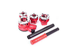 Набір плашок 4 шт.д/нарізки різьблення 1/2 ;3/4 ;1 ;1 1/4 SD-8004 ТМ INTERTOOL