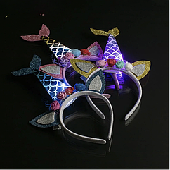 Дитячий обруч на голову, що світиться Хвіст русалки