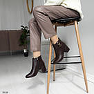 Жіночі демісезонні черевики в трендовому шоколадному кольорі 36-41, фото 10