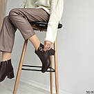 Жіночі демісезонні черевики в трендовому шоколадному кольорі 36-41, фото 3