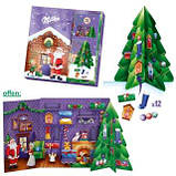 Різдвяний адвент-календар Milka 3D Basteln Adventskalender 163 г, фото 5