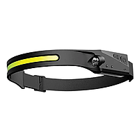 Налобний ліхтарик BL-W689/G28/BL-Z28/S5808A-LM+COB (white) (ЗП USB-Type, вбуд. Li-Ion акумулятор, Motion Se