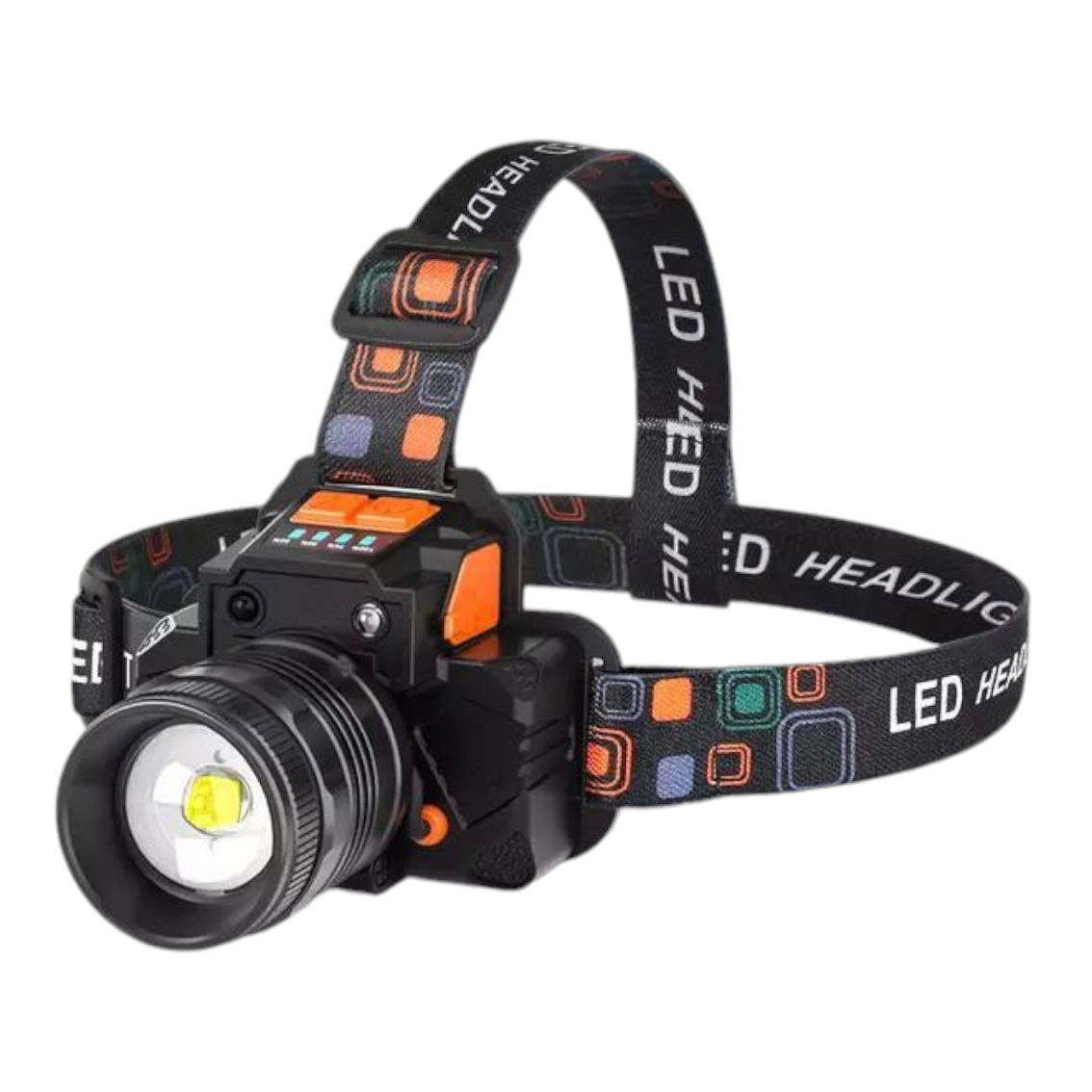 Ліхтар налобний P95Y10-XHP-50 (3р/ЗП USB/сенсор/вбудований акумулятор)