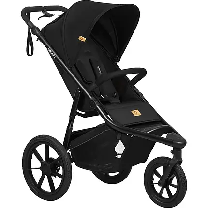 Коляска прогулянкова триколісна Lionelo Azura Black Onyx Чорна, фото 1