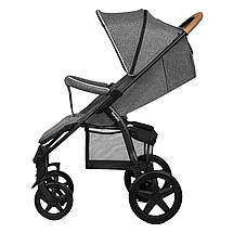 Коляска прогулянкова Lionelo Annet Plus Stone Caramel Сіра, фото 2