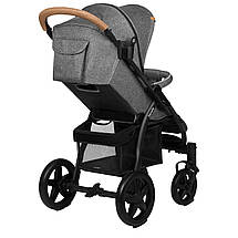 Коляска прогулянкова Lionelo Annet Plus Stone Caramel Сіра, фото 5