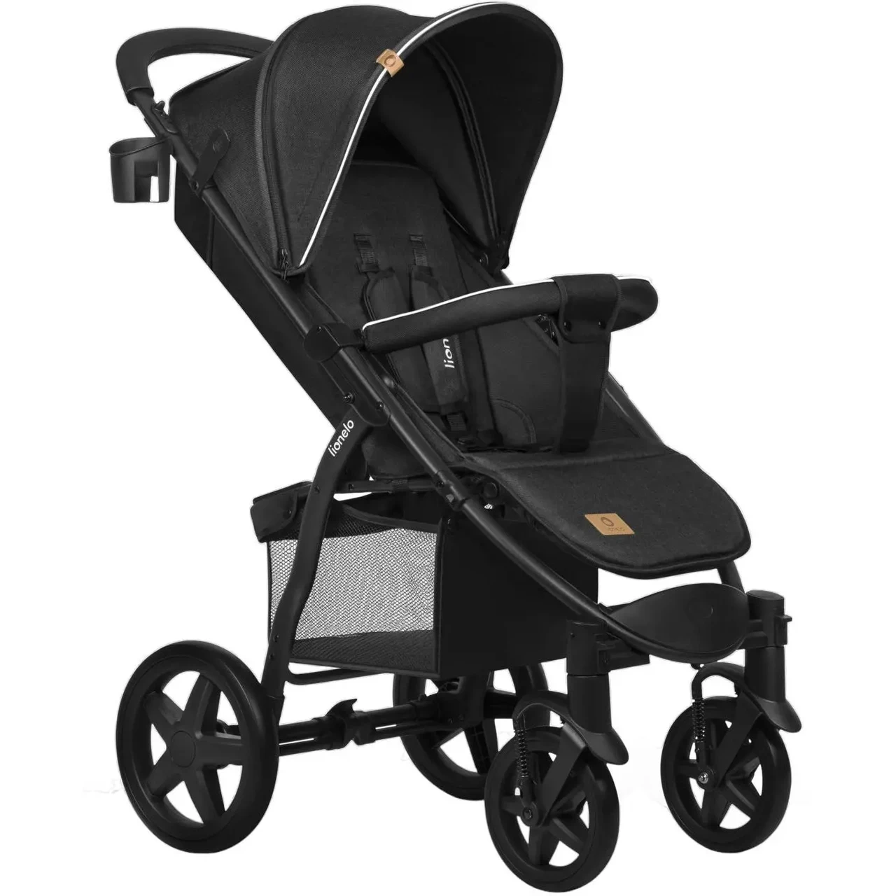 Візок прогулянковий Lionelo Annet Plus Black Carbon Чорний