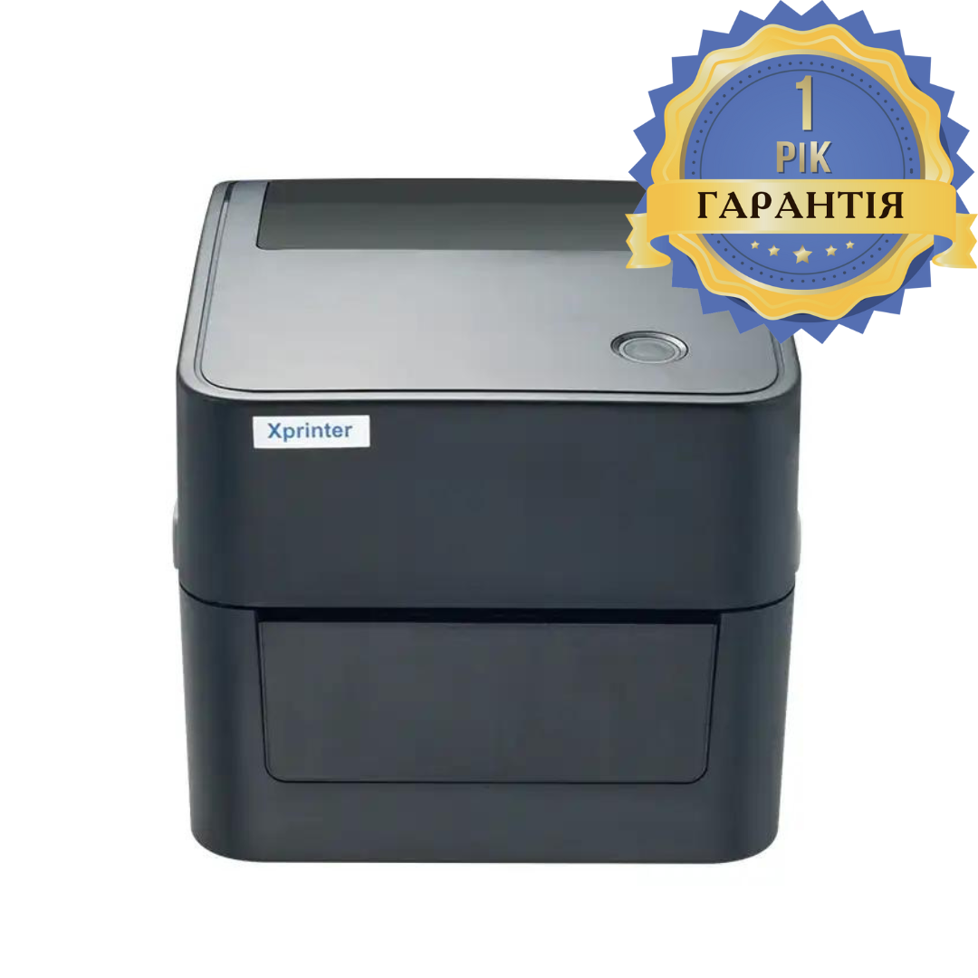 Принтер етикеток Xprinter XP-410B USB + Ethernet