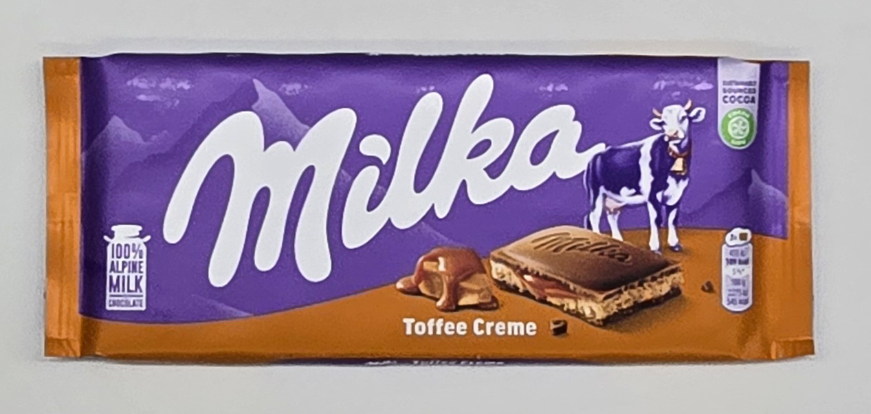 Молочний шоколад Milka Toffee Creme 100г