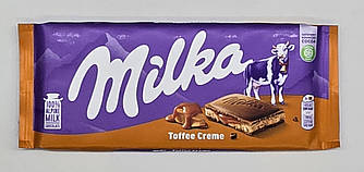 Молочний шоколад Milka Toffee Creme 100г