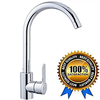 Змішувач для кухні з неіржавкої сталі в хромі (ЧЕХІЯ)