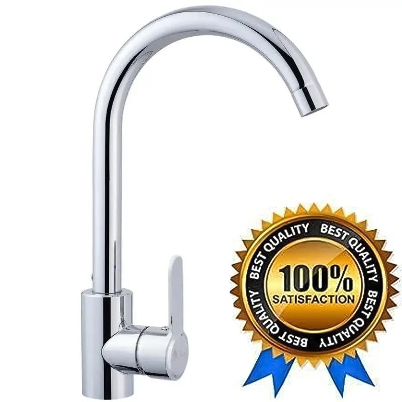 Змішувач для кухні з неіржавкої сталі в хромі (ЧЕХІЯ), фото 1