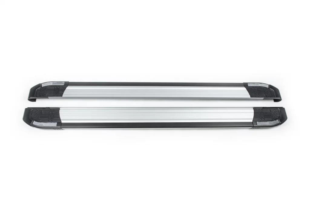 Бічні пороги Rainbow на GMS Sierra 2019+ Пороги майданчика Джіемсі Сіерра 2 шт., фото 1