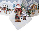 Скатертина Новорічна гобелен 140 х 178 см. святкова скатертина, фото 9