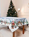 Скатертина Новорічна гобелен 140 х 178 см. святкова скатертина, фото 2
