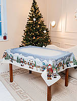 Скатертина Новорічна гобелен 140 х 178 см. святкова скатертина