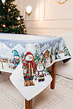 Скатертина Новорічна гобелен 140 х 178 см. святкова скатертина, фото 5